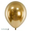 10 Ballons De Baudruche Chrome Doré
