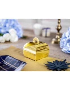 10 Boites Ballotins Cadeaux Or Brillant 5 10 Boites Ballotins Cadeaux Or Brillant -Déco Festive Soldes 10 boites ballotins cadeaux or brillant 2