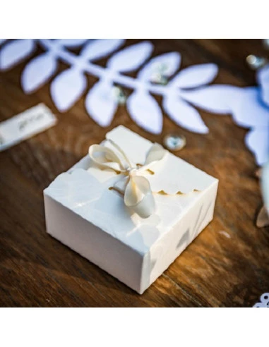 10 Boites Dragées Ivoires Avec Biais Satin 2 10 Boites Dragées Ivoires Avec Biais Satin – Image 2