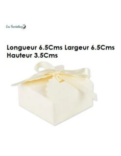 10 Boites Dragées Ivoires Avec Biais Satin 7 10 Boites Dragées Ivoires Avec Biais Satin -Déco Festive Soldes 10 boites dragees ivoires avec biais satin 2