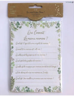 10 Cartes Jeu Baby Shower Qui Connait Le Mieux Maman?