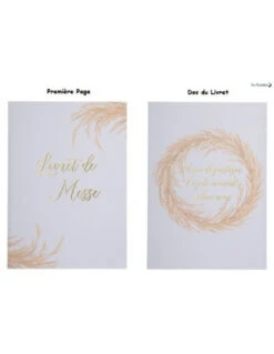 10 Livrets De Messe Fleurs Séchées