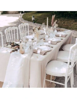 10 Marque Places Pampas & Fleurs De Coton -Déco Festive Soldes 10 marque places pampas fleurs de coton 3