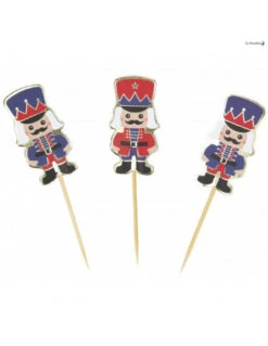 10 Piques à Gateaux Casse Noisette