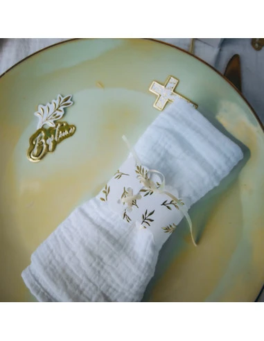 10 Ronds De Serviettes Champêtre Or 3 10 Ronds De Serviettes Champêtre Or – Image 3