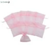 10 Sachets Dragées En Organza Rose