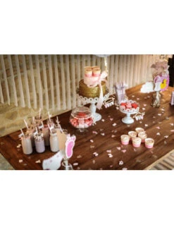 100 Confettis Body Rose, Blanc Et Or Blanc -Déco Festive Soldes 100 confettis body rose blanc et or blanc 4