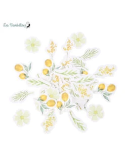 100 Confettis De Table Mimosa Citrons