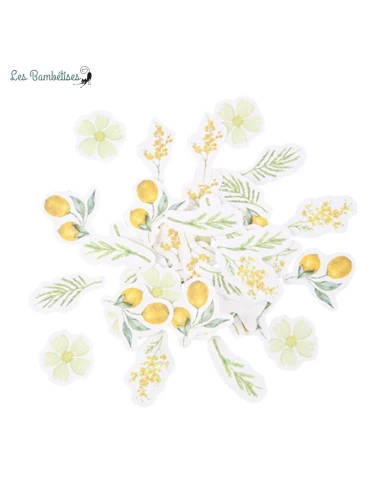 100 Confettis De Table Mimosa Citrons 1 100 Confettis De Table Mimosa Citrons