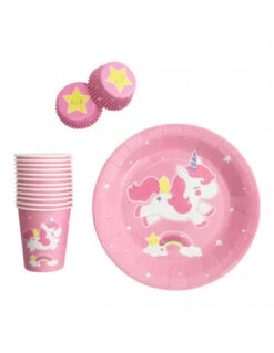 12 Assiettes Licorne A Little Lovely Company -Déco Festive Soldes 12 assiettes licorne a little lovely company 2