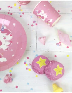 12 Assiettes Licorne A Little Lovely Company -Déco Festive Soldes 12 assiettes licorne a little lovely company 4