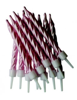 12 Bougies Anniversaire Rose Pastel Nacré