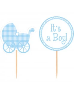 12 Cake Toppers Baby Shower It's A Boy