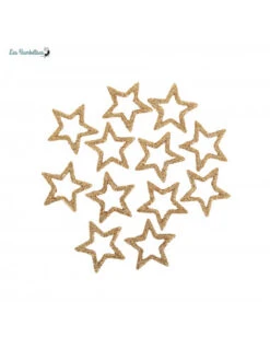 12 Décorations Étoiles Rose Gold