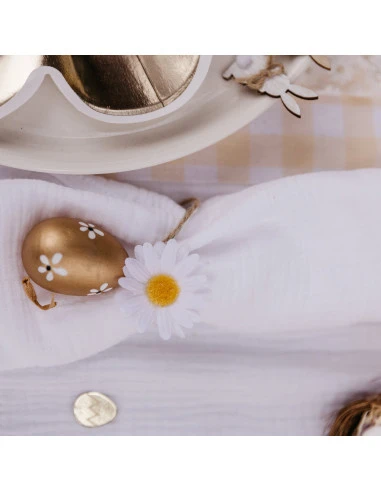 12 Marguerites Artificielles Blanches Et Jaunes 4 12 Marguerites Artificielles Blanches Et Jaunes – Image 4