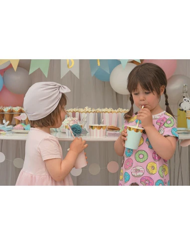 12 Pots En Carton Pastels Bordure Dorée 5 12 Pots En Carton Pastels Bordure Dorée – Image 5