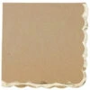 16 Grandes Serviettes Kraft Bordure Frise Or