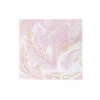 16 Petites Serviettes Effet Marbre Rose, Blanc, Doré