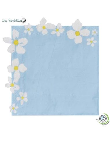 16 Serviettes Thème Fleurs Pastels 2 16 Serviettes Thème Fleurs Pastels – Image 2