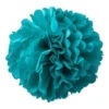 2 Pompons Papier De Soie Vert Emeraude 50cms Et 40cms