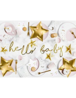 20 Petites Serviettes Etoiles Cils Dorés -Déco Festive Soldes 20 petites serviettes etoiles cils dores 2