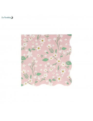 20 Petites Serviettes Fleurs Pastels Meri Meri 2 20 Petites Serviettes Fleurs Pastels Meri Meri – Image 2