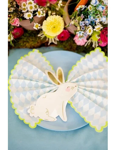 20 Petites Serviettes Lapin De Pâques Assis 3 20 Petites Serviettes Lapin De Pâques Assis – Image 3