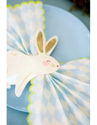 20 Petites Serviettes Lapin De Pâques Assis 4 20 Petites Serviettes Lapin De Pâques Assis – Image 4