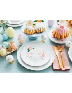 20 Petites Serviettes Lapins Et Fleurs 6 20 Petites Serviettes Lapins Et Fleurs -Déco Festive Soldes 20 petites serviettes lapins et fleurs 2