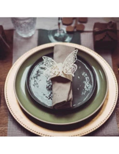 20 Ronds De Serviettes Papillons Ivoires 6 20 Ronds De Serviettes Papillons Ivoires -Déco Festive Soldes 20 ronds de serviettes papillons ivoires 2