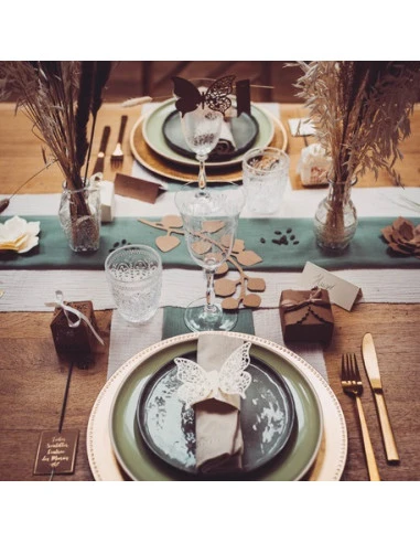 20 Ronds De Serviettes Papillons Ivoires 4 20 Ronds De Serviettes Papillons Ivoires – Image 4