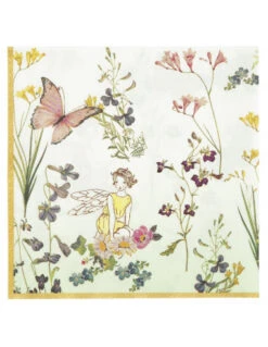 20 Serviettes En Papier Pour Fête Fée Pastel
