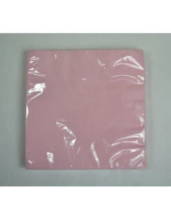 20 Serviettes En Papier Rose Pastel
