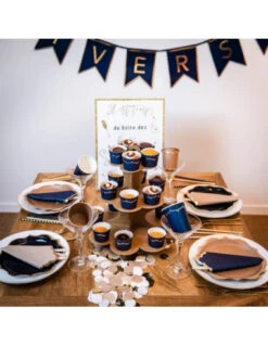 22 Pailles En Papier Kraft Et Or Champêtre -Déco Festive Soldes 22 pailles en papier kraft et or champetre 3