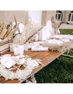 24 Etiquettes Autocollantes Merci Pampas 5 24 Etiquettes Autocollantes Merci Pampas -Déco Festive Soldes 24 etiquettes autocollantes merci pampas 2