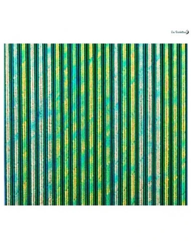 25 Pailles En Papier Vertes Irisées 1 25 Pailles En Papier Vertes Irisées