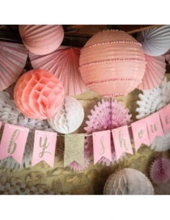 3 Boules Alvéolées En Papier De Soie Rose Pastel 25cms/20cms/15cms -Déco Festive Soldes 3 boules alveolees en papier de soie rose pastel 25cms 20cms 15cms 2