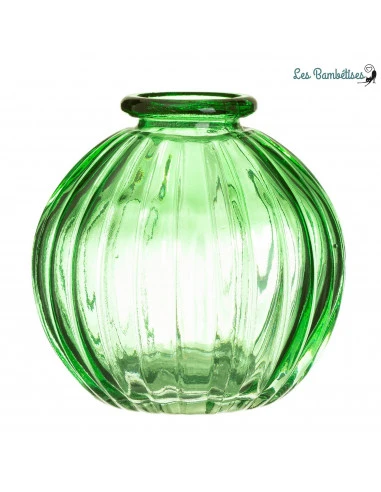 3 Petits Vases En Verre Transparent Vert 4 3 Petits Vases En Verre Transparent Vert – Image 4