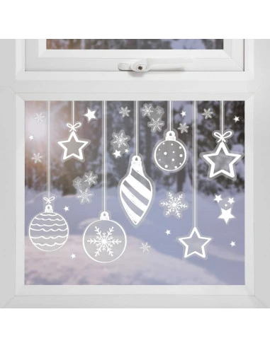 3 Planches Stickers Noël Electrostatiques 2 3 Planches Stickers Noël Electrostatiques – Image 2