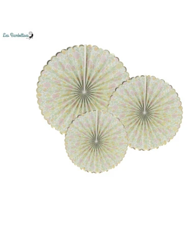 3 Rosaces En Carton Fleurs Shabby 1 3 Rosaces En Carton Fleurs Shabby