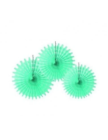 3 Rosaces En Papier De Soie Vert Menthe 1 3 Rosaces En Papier De Soie Vert Menthe