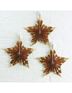 3 Rosaces Etoiles Dorées
