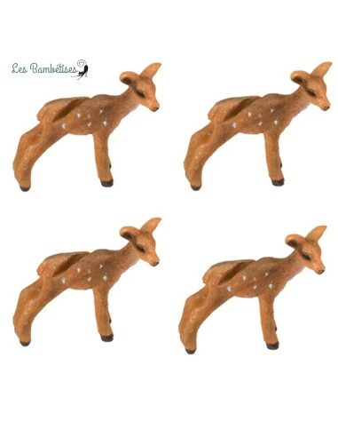 4 Marque Places Faon En Résine 1 4 Marque Places Faon En Résine