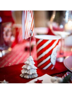 4 Marque Places Sapin De Noël Blanc En Résine 5 4 Marque Places Sapin De Noël Blanc En Résine -Déco Festive Soldes 4 marque places sapin de noel blanc en resine 2