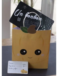 4 Sacs Chasse Aux Bonbons Citrouille -Déco Festive Soldes 4 sacs chasse aux bonbons citrouille 2