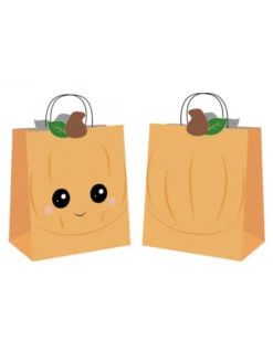 4 Sacs Chasse Aux Bonbons Citrouille