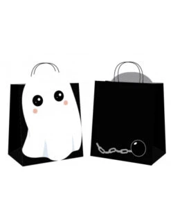 4 Sacs Chasse Aux Bonbons Fantôme -Déco Festive Soldes 4 sacs chasse aux bonbons fantome 2