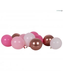 40 Petits Ballons 13 Cms Roses, Blancs, Rose Gold -Déco Festive Soldes 40 petits ballons 13 cms roses blancs rose gold 2