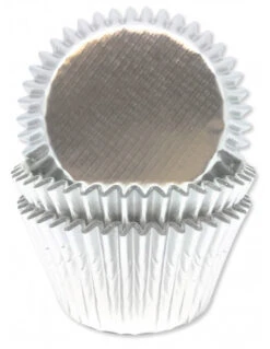 45 Caissettes Cupcakes Argent