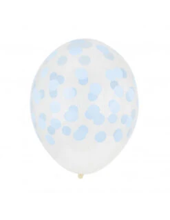 5 Ballons Transparents Imprimés Pois Bleu Ciel My Little Day 7 5 Ballons Transparents Imprimés Pois Bleu Ciel My Little Day -Déco Festive Soldes 5 ballons transparents imprimes pois bleu ciel my little day 3